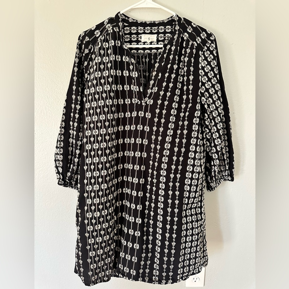 Lou & Grey Black and White Dress